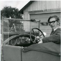 Dr. James Edney and his Bentley Car